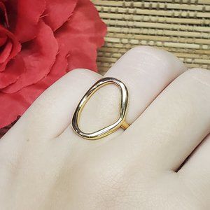 925 Sterling Silver Open 0 Minimalist Ring